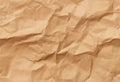 Brown paper seamless texture background with crumpled effect for eco friendly product packaging or illustration. AI generated Royalty Free Stock Photo