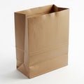 Brown paper shopping bag Royalty Free Stock Photo