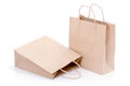 Brown paper shopping bags Royalty Free Stock Photo