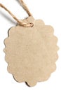 Brown paper Tag label Royalty Free Stock Photo