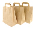 Brown Paper Take Away Food Carrier Bags