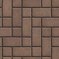 Brown Paving Slabs Imitates Natural Stone