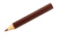 Brown pencil on white