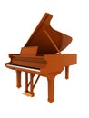 brown piano