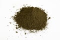 Brown pigment isolated over white Royalty Free Stock Photo