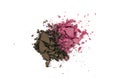 Brown and pink eye shadow powder