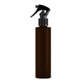 Brown Pistol Trigger Spray Cosmetic Bottle. Vector