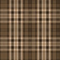 Brown Plaid Background Royalty Free Stock Photo