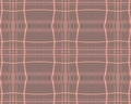 Brown Plaid Pattern. Check Fabric. Seamless