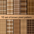 Brown plaid pattern