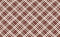 Brown plaid seamless fabric texture Royalty Free Stock Photo