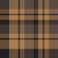 Brown Plaid Tartan Seamless Pattern