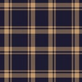 Brown Plaid Tartan Seamless Pattern