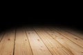 Brown Plank wood floor texture perspective background for display or montage of product,Mock up template for your design. Royalty Free Stock Photo