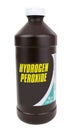 Brown Plastic Bottle of Hydrogen Peroxide