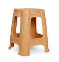 Brown plastic stool