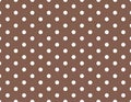 Brown Polka Dot Pattern Background for Crafts and Design Royalty Free Stock Photo