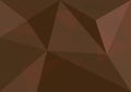 Brown polygonal background, abstract texture for advertising business