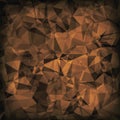 Brown Polygonal Background.