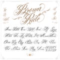 Brown Pride Tattoo Font Set