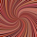 Brown psychedelic abstract spiral burst stripe background Royalty Free Stock Photo