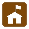 Brown rangers station symbol