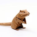 Precisionist Origami Beaver In The Style Of Moshe Safdie
