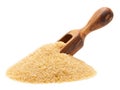 Brown raw cane sugar Royalty Free Stock Photo