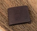 Brown real leather mens wallet Royalty Free Stock Photo