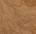 Brown recycle crumpled paper for background, crease of brown paper textures backgrounds for design,decorative, paper textures