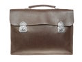 Brown retro briefcase Royalty Free Stock Photo