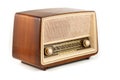 Brown retro radio Royalty Free Stock Photo