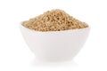 Brown rice in a bowl Royalty Free Stock Photo