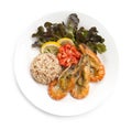 Brown Rice with Grill Shrimp healthy food cleanfood