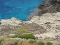 Brown rocks in Pantelleria Royalty Free Stock Photo