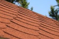 Brown rooftop tiles pattern