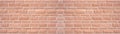 Brown rustic brick sandstone wall brickwork stonework masonry texture background banner panorama Royalty Free Stock Photo