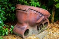 A Brown Rusty Old Digger Bucket Royalty Free Stock Photo