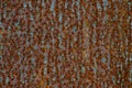 Brown Rusty wall surface pattern on surface for background. Royalty Free Stock Photo