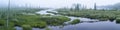 Brown's Tract Inlet Foggy Panorama