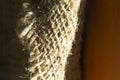 Brown sackcloth texture. or Natural Brown Fabric Sack weaving is a bag