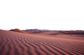 brown sand dunes in the desert. transparent isolated PNG file. Royalty Free Stock Photo