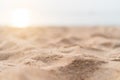 Brown sand texture background from fine sand with natural line wave. Royalty Free Stock Photo