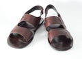 Brown sandals Royalty Free Stock Photo