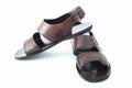 Brown sandals Royalty Free Stock Photo