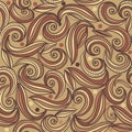 Brown seamless abstract pattern Royalty Free Stock Photo