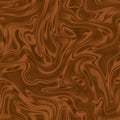 Brown seamless background with wavy draped fabric pleats, smooth silk texture with wrinkles and creases in the flowing fabric.