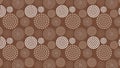 Brown Seamless Dotted Concentric Circles Background Pattern Image Royalty Free Stock Photo