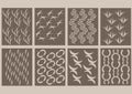 8 brown seamless pattern