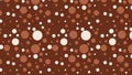 Brown Seamless Scattered Dots Pattern Image